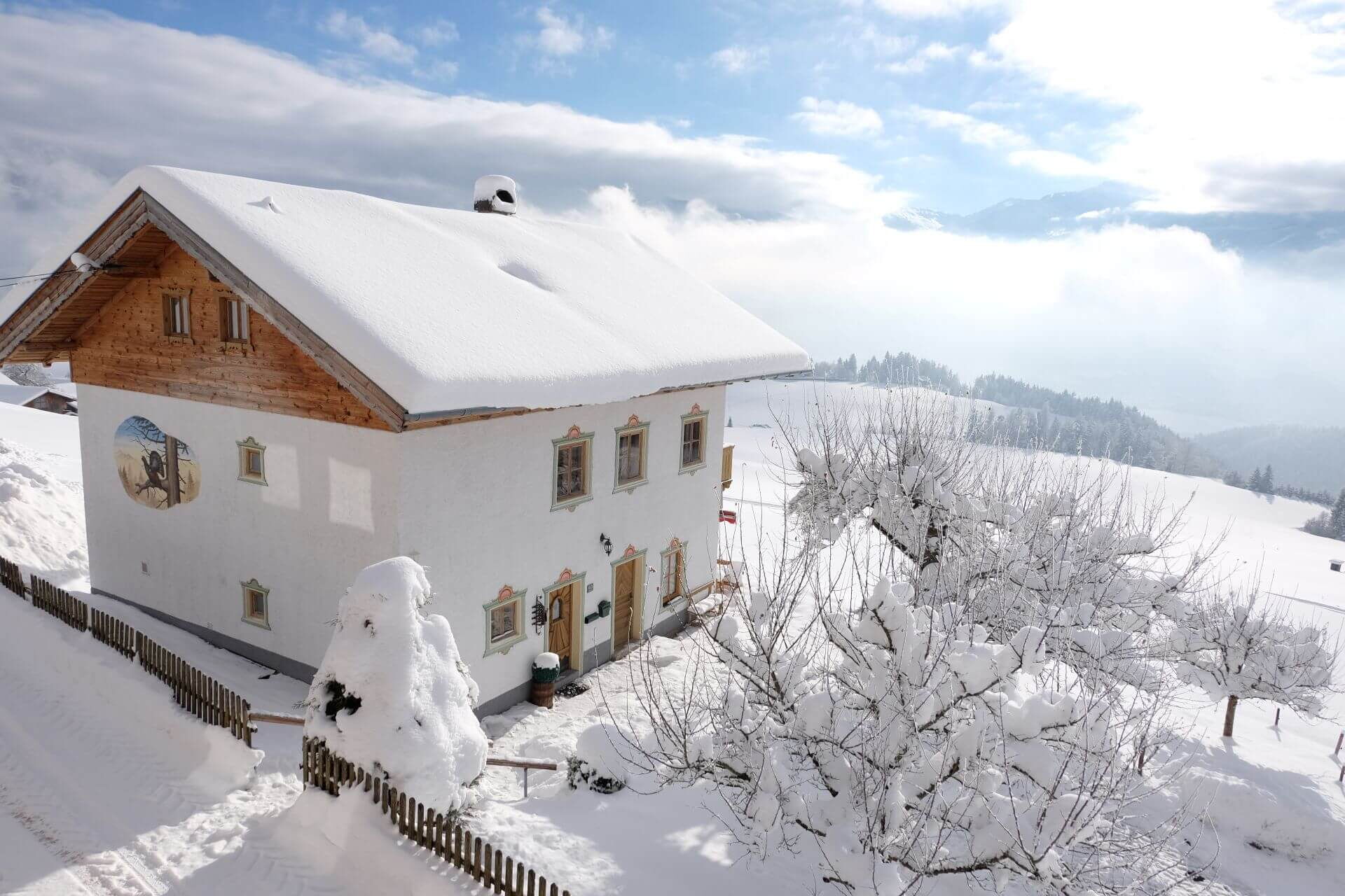 Das Grafenhäusl in seinem Winterkleid.