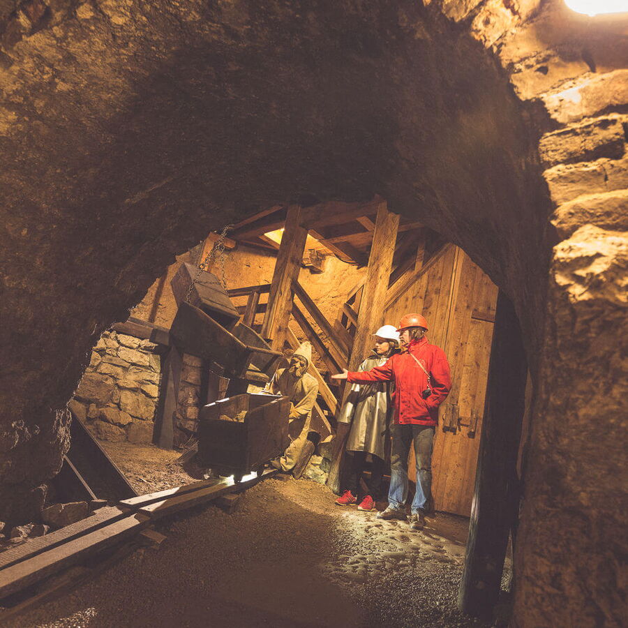 Die Führung durch das Schaubergwerk Schwaz.
